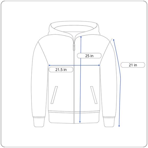 Vintage Notre Dame Sweater Adult MEDIUM Blue Hoodie Zip USA Campus Bookstore 90s - Picture 10 of 11